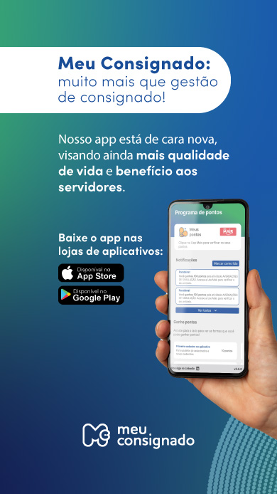 Aplicativo Meu Consignado em versão móvel